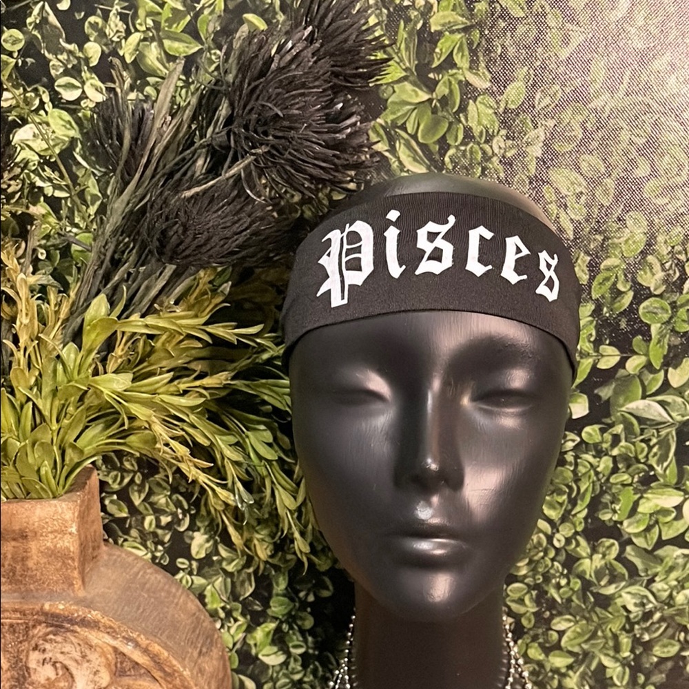 Black Pisces Headband